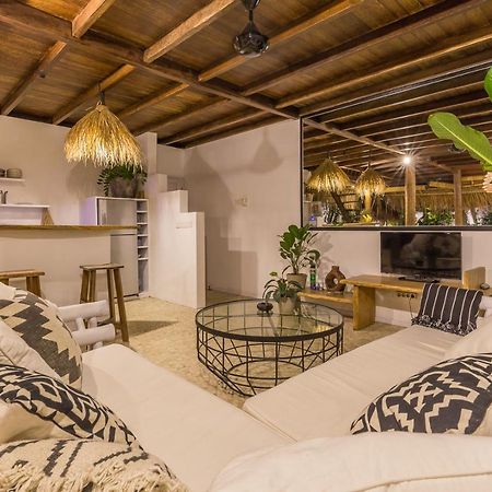 チャングー Eco Bamboo Bungalow 4ヴィラ エクステリア 写真