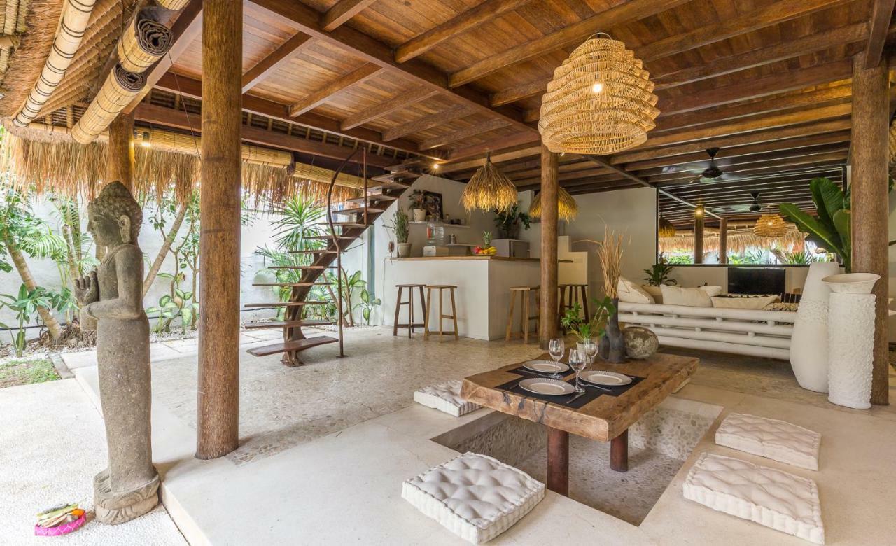チャングー Eco Bamboo Bungalow 4ヴィラ エクステリア 写真