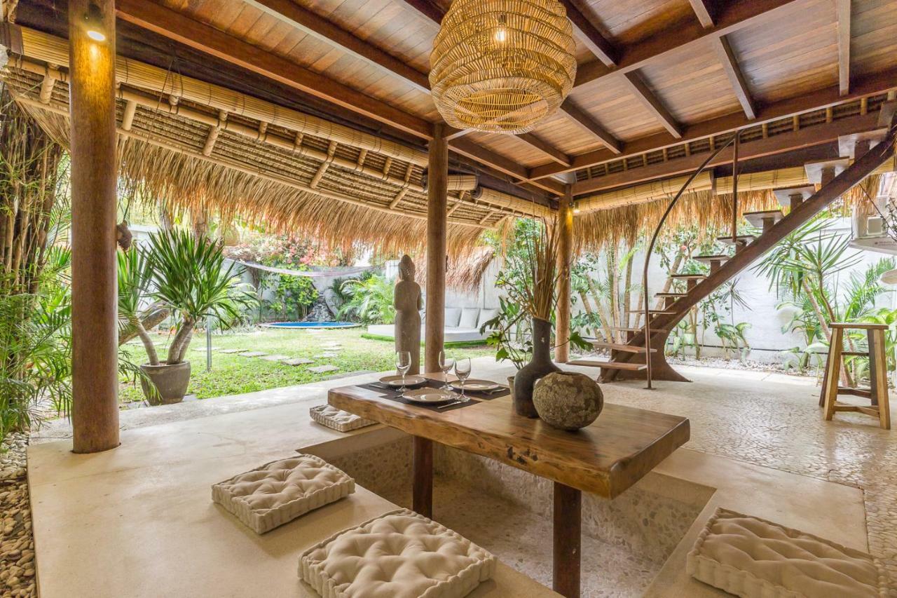 チャングー Eco Bamboo Bungalow 4ヴィラ エクステリア 写真